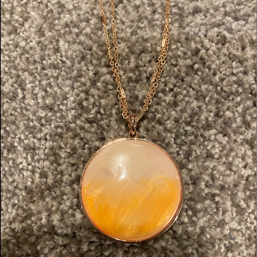 long rose gold necklace
